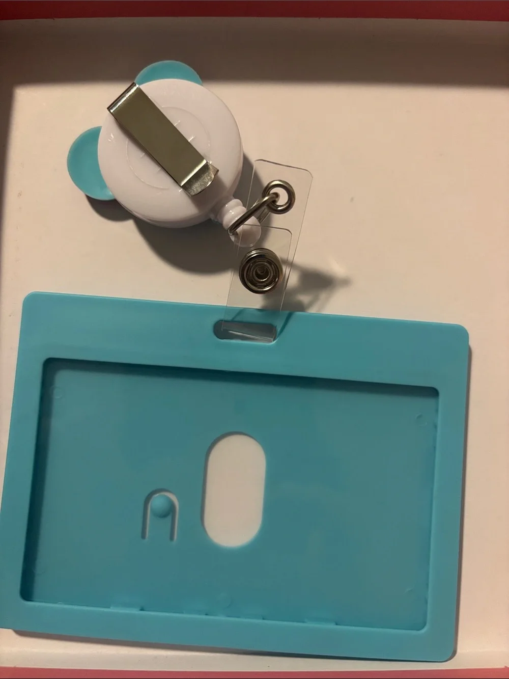 Sully Color Theme ID Badge Holder -Accent Mickey Balloon Retractable Reel